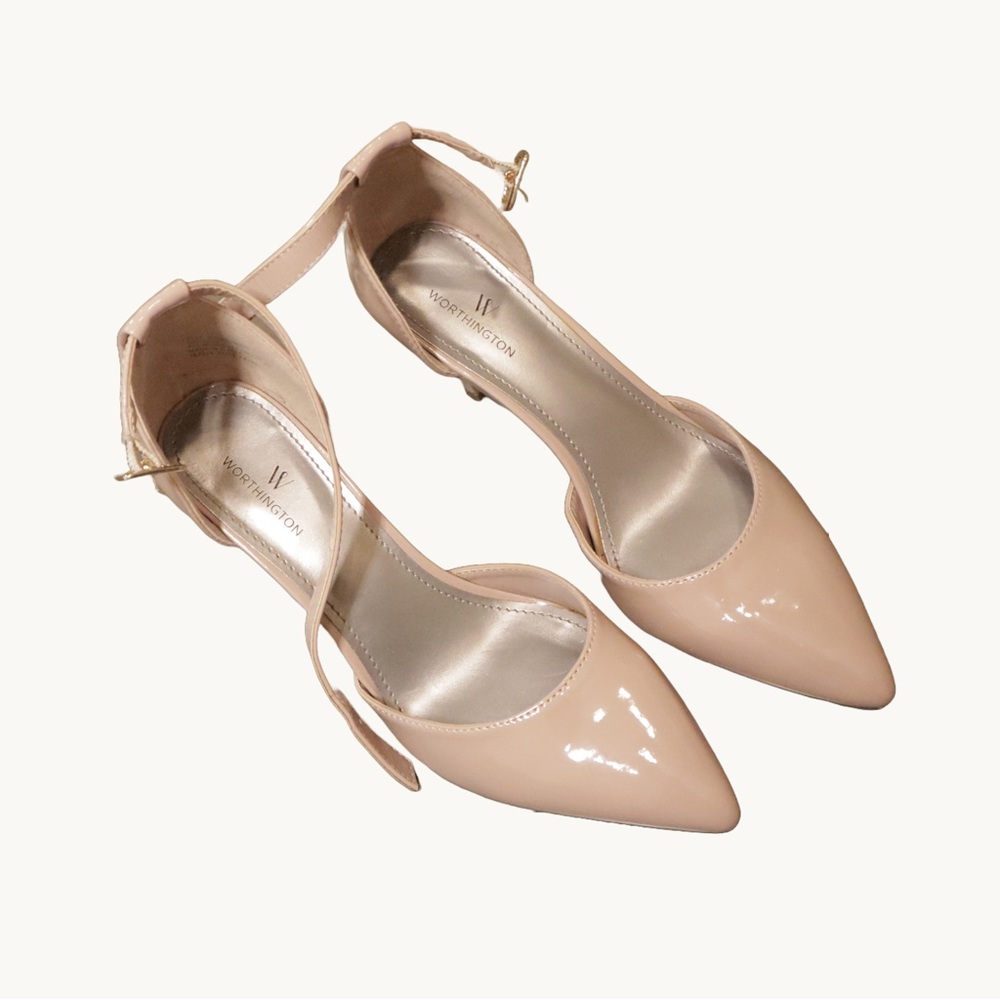 Classy Light Pink Worthington High-Heeled Shoes | Light Pink | Size 6.5